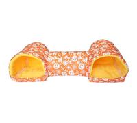 Guinea Pig Tunnels and Tubes, Comfortable Guinea Pig Hideout, Washable Hamster Bed for Small Animal Games and Resting Pet Bed Tunnel Halloween Pet Ferret