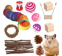 Guinea Pig Tunnels, Toy Hideouts for Guinea Pigs - Foldable Accessories | Guinea Pig Accessories, 12 Pieces Tunnels for Guinea Pigs, Soft and Durable, for Squirrel, Hamst