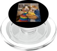 Guinea Pig Two Moms Life Selfie Mother's Day Queer Mom Pride PopSockets PopGrip for MagSafe
