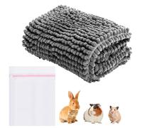 Guinea Pig Underlay Washable 40 x 60 cm with Wash Bag Pipipads Guinea Pig as Pipi Pads Replacement Absorbent Non-Slip Guinea Pig Blanket for Cage and Indoor Use for All Small Animals Grey