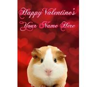 Guinea Pig Valentine' s Day Card A5 Personalised Greeting Card PIDVT15