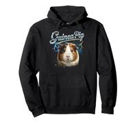 Guinea Pig Vintage 90s Retro Funny Guinea Pig 80's Men Women Pullover Hoodie