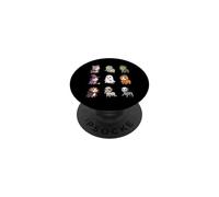 Guinea Pig Witch Zombie Mummy Skeleton Pumpkin Halloween PopSockets Adhesive PopGrip
