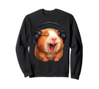 Guinea Pig With Headphones Singing Pet Lover Sweatshirt