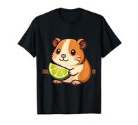 Guinea Pig with Lime Citrus for Cute Pet Fruit Humor Fans T-Shirt