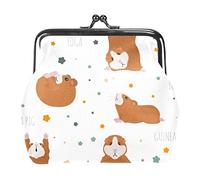 Guinea Pig Yoga Poses Coin Purse Wallet Bag Change Pouch Gifts for Women Kids Girls Key Holder