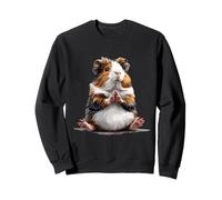 Guinea Pig Zen Yoga Cute Meditation Pose Sweatshirt