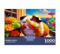 Guinea Pig1000Pieces JigsawPuzzlesAnimal Guinea Pig ForAdults Colourful Brainteasing Age12+byth ThemeFlowersandBirds Brainteasing Adults Jigsaw Puzzle 38x26cm/1000pcs