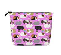 Guinea Pigs and Cupcakes Print Makeup Bag Cute Cosmetic Bag for Women Makeup Pouch Travel Toiletry Bag for Lady