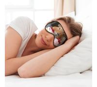 Guinea Pigs and Cupcakes Print Soft Eye Mask for Sleep Mask Sleep Eye Mask for Women Men Sleeping Sleeping Travel