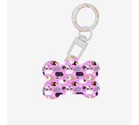 Guinea Pigs and Cupcakes Printing 1 Pc Dog Bone Shape Id Tags Double Sided with Key Ring Craft for Pets