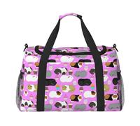 Guinea Pigs and Cupcakes Travel Duffel Bag Large Foldable Waterproof Overnight Bag Beach Swim Bags Pool Sports Gym