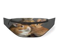 Guinea Pigs Bunny Waist Bag Pack for Women Men Kids Girls Boys Fanny Pack Bumbags Pouch Purses Belt Bag for Travel Sport Running