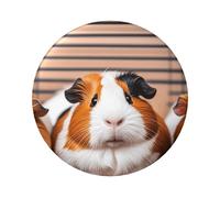 Guinea Pigs Button Pins 12 Pcs, 2.4 Inch Round Button Badges Metal Personalized Picture Photo Pin Buttons Kit For Craft Supplies Christmas Diy Party Projects