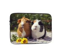 Guinea Pigs Funny Laptop Sleeve for Women Men, 10 Inch Waterproof Laptop Bag Lightweight Notebook Computer Cover Bag