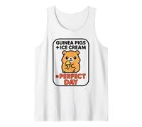 Guinea Pigs + Ice Cream = Perfect Day Cute Cavy Summer Humor Tank Top