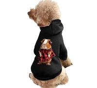 Guinea Pigs in Buffalo Scottish Tartan Dog Hoodie Shirts Pet Clothes for Small Puppy Cat Costume 2XL