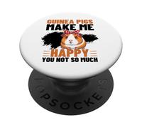 Guinea Pigs Make Me Happy You Not So Much Funny Guinea Pig PopSockets Adhesive PopGrip