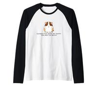 Guinea Pigs Make Me Happy You Not So Much Funny Guinea Pig Raglan Baseball Tee