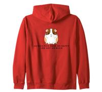 Guinea Pigs Make Me Happy You Not So Much Funny Guinea Pig Zip Hoodie