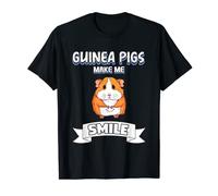 Guinea Pigs Make Me Smile Cavy Gift Guinea Pig T-Shirt
