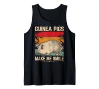 Guinea Pigs Make Me Smile Happy - Retro Rodent Guinea Pig Tank Top