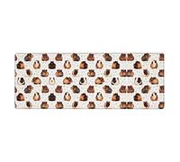 Guinea Pigs Mouse Pad -- Desk Mat Large Gaming Mousepad 31.5 X 11.8 Inch with Stitched Edges Non Slip Base Water Resist