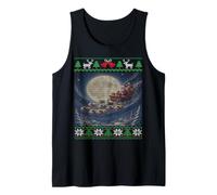 Guinea Pigs on Santa's Sleigh Ugly Christmas Tank Top