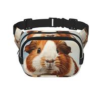 Guinea Pigs Print Fanny Pack for Women Men Waist Bag with Adjustable Strap for Travel Hiking Cycling