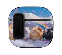 Guinea Pigs Rainbow Mountain Landscape Case Compatible with AirPods 4 Hard Earphone Case Protective Cover