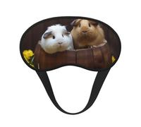 Guinea Pigs Sleep Mask for Side Sleeper, Blackout Eye Mask for Women Men, Zero Pressure Sleeping Masks Soft Breathable Eye Cover Comfortable Blindfold Eyeshade for Night Sleep