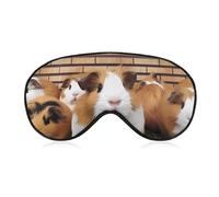 Guinea Pigs Sleep Mask Soft Comfortable Eye Mask with Adjustable Strap Eye Cover Eye Shade for Men Women Work Travel