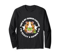 Guinea Pigs This is My Human Costume I'm Really A Guinea Pig Long Sleeve T-Shirt