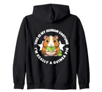 Guinea Pigs This Is My Human Costume I'm Really A Guinea Pig Zip Hoodie