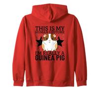 Guinea Pigs This Is My Human Costume I'm Really A Guinea Pig Zip Hoodie