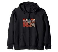 Guinea Pigs Torturing Cats Since 1624 Funny Vintage Rodent Zip Hoodie