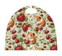 Guinea Pigs with Summer Strawberries Small Cape for Unisex Halloween Costume Outfits Cosplay Party Accessories