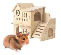 Guinea Piig House - Wooden Hamster Hiideout, Small Animal House | Multi Purpose Wooden Hamster Hut with a Spacious Interior, Non Irritating Guinea piig House Accessories for Guinea piig Hamster Animal