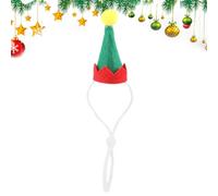 Guinea Santa Hat - Small Animal Costume Hat for Christmas | Red Small Christmas Pet Hat with Adjustable Elastic Band for Hamster, Guinea, Chinchilla