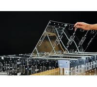 GuineaLoft™ Acrylic Cage Lid (4ft x 2ft) - Clear Views from Top, Modern Design w/Stainless Steel Rods & Acrylic Panels, Easy to Open and Close, Easy to Remove for Cleaning - Exclusive by Guinea Loft