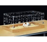 GuineaLoft™ Acrylic Cage (Model-C2) - Small 2x1 ft Open Cage for a Single Guinea Pig, Disposable Bottom, Connectable, DIY Extendable - Visit the Guinea Loft Store to See It All