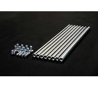 GuineaLoft™ Beams - 8 1-ft Aluminium Alloy Rods That Can Be Joined to Form 4 2-ft Rods, DIY for Cage Beams, Lid/Floor Support, Hurdles & Play Structures, Perch Stands - Guinea Loft Exclusive