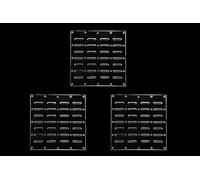 GuineaLoft™ T8F (3-Pack) Clear Acrylic Panels - 12 x 12 Inch (30 x 30 cm), 1/6 Inch (4 mm) Thick, Sturdy & Unbendable, Precision Cut Openings & Rounded Corners - Guinea Loft Exclusive