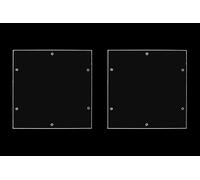 GuineaLoft™ T8P (2-Pack) Clear Acrylic Panels - 12 x 12 Inch (30 x 30 cm), 1/6 Inch (4 mm) Thick, Sturdy & Unbendable, Precision Cut Openings & Rounded Corners - Guinea Loft Exclusive