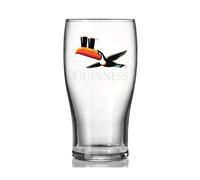 Guinness 20oz Tulip Glass Gilroy Flying Toucan | Official Mercahndise Vintage Design - Irish Pub Barware