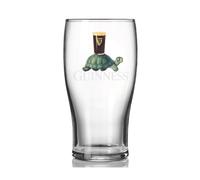 Guinness 20oz Tulip Glass Turtle Balancing a Pint | Official Merchandise Classic Design - Irish Pub Barware
