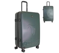 Guinness® 28" ABS Large Suitcase - Extra-Capacity Hard Shell Luggage with 360° Spinner Wheels, Telescopic Handle & Built-in Combination Lock - Strong 75cm Travel Case (Green)
