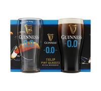 Guinness 2pc 0.0 Pint Glass Set in Clear