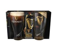 Guinness 2pc Embossed Can Glass Set - 500ml in Clear