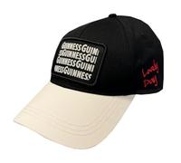 Guinness Black & Cream Woven Badge Baseball Cap, One Size
